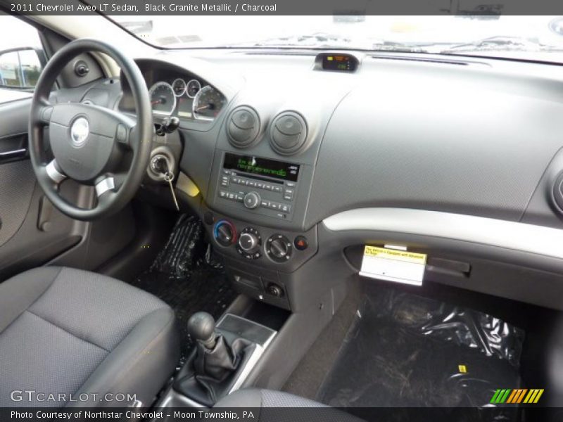 Black Granite Metallic / Charcoal 2011 Chevrolet Aveo LT Sedan