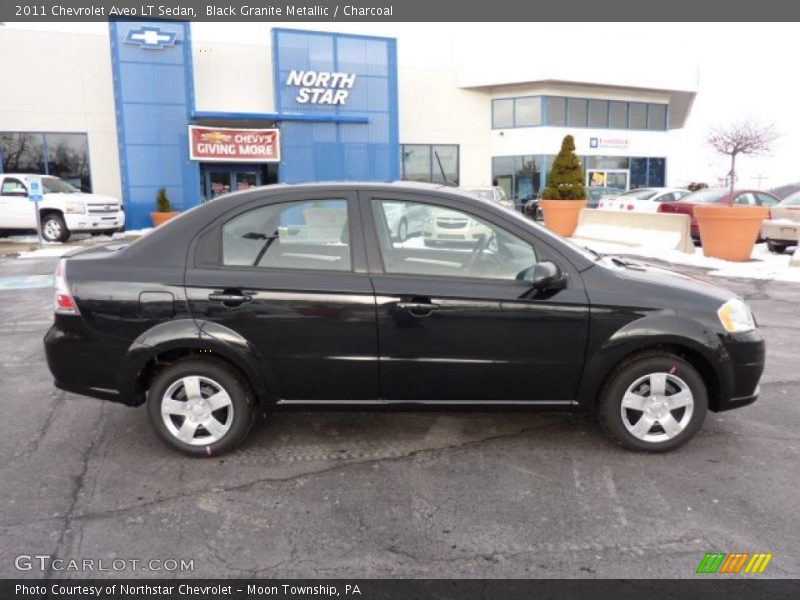 Black Granite Metallic / Charcoal 2011 Chevrolet Aveo LT Sedan