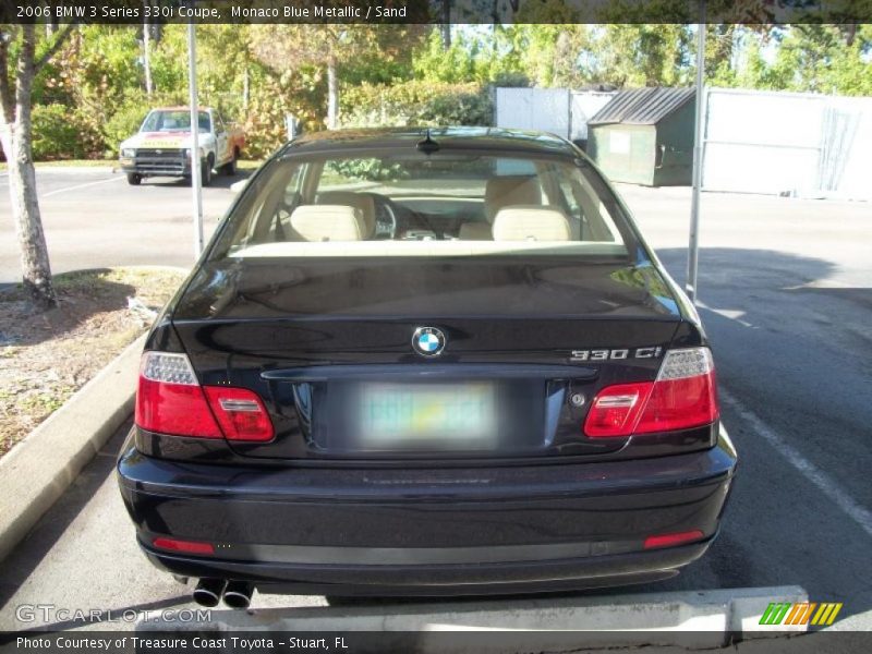 Monaco Blue Metallic / Sand 2006 BMW 3 Series 330i Coupe