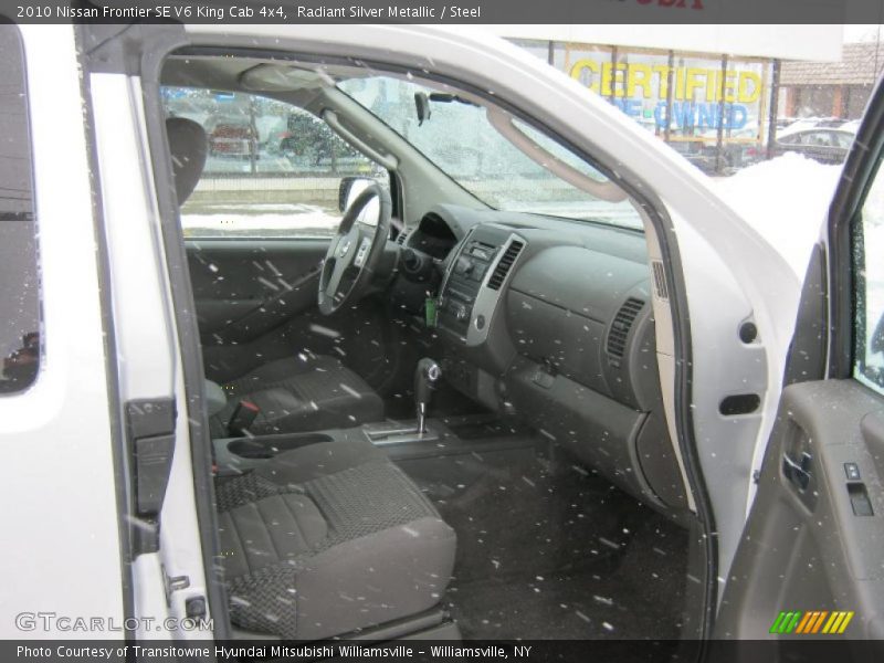 Radiant Silver Metallic / Steel 2010 Nissan Frontier SE V6 King Cab 4x4