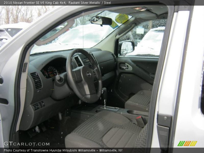Radiant Silver Metallic / Steel 2010 Nissan Frontier SE V6 King Cab 4x4