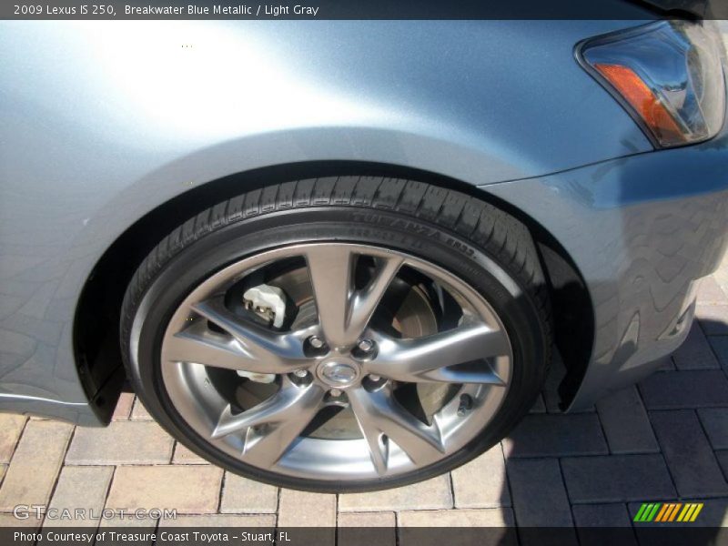 Breakwater Blue Metallic / Light Gray 2009 Lexus IS 250
