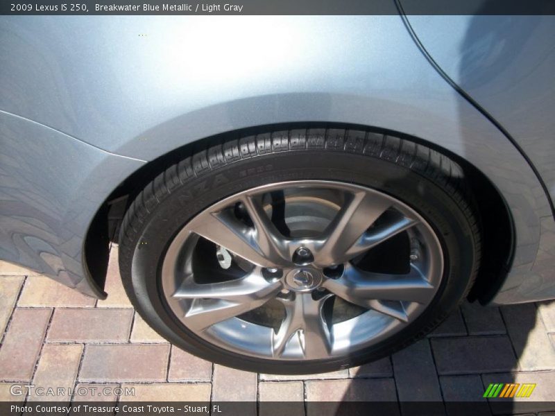 Breakwater Blue Metallic / Light Gray 2009 Lexus IS 250
