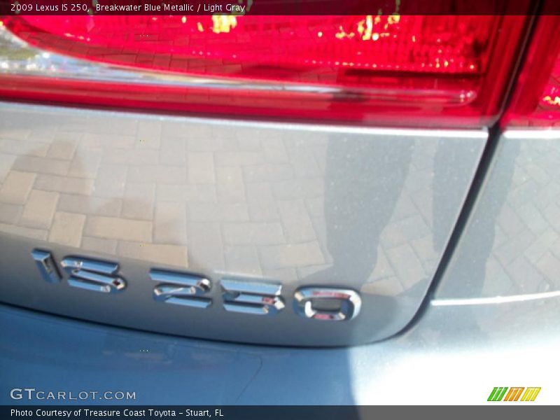 Breakwater Blue Metallic / Light Gray 2009 Lexus IS 250