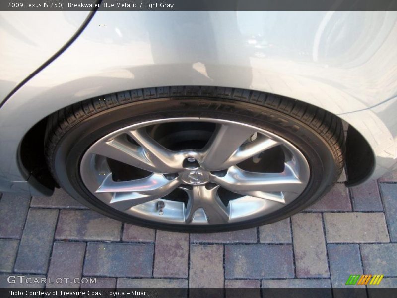 Breakwater Blue Metallic / Light Gray 2009 Lexus IS 250