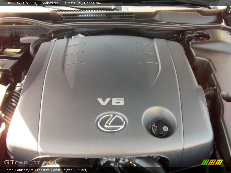 Breakwater Blue Metallic / Light Gray 2009 Lexus IS 250