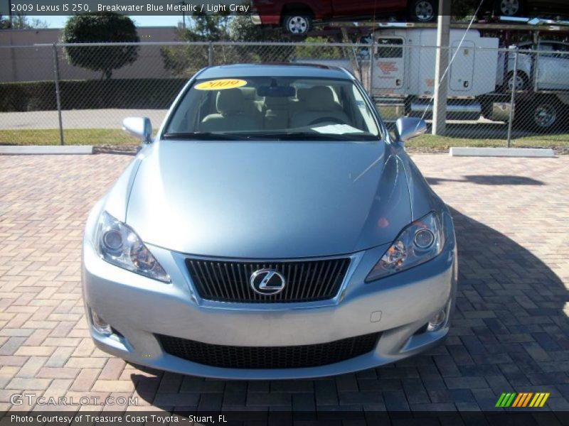Breakwater Blue Metallic / Light Gray 2009 Lexus IS 250
