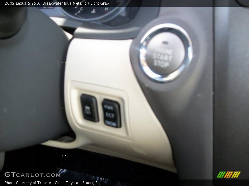 Breakwater Blue Metallic / Light Gray 2009 Lexus IS 250