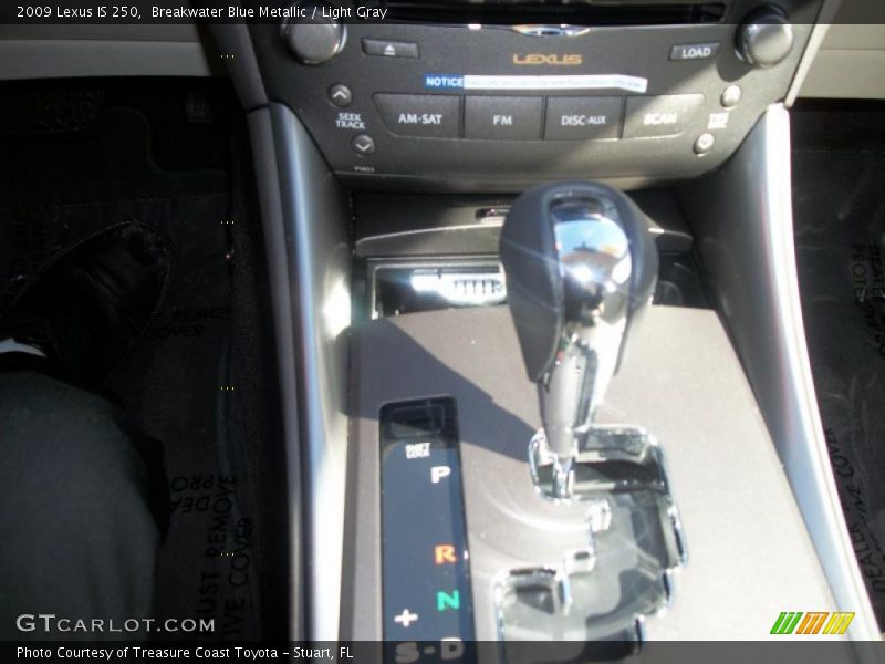 Breakwater Blue Metallic / Light Gray 2009 Lexus IS 250
