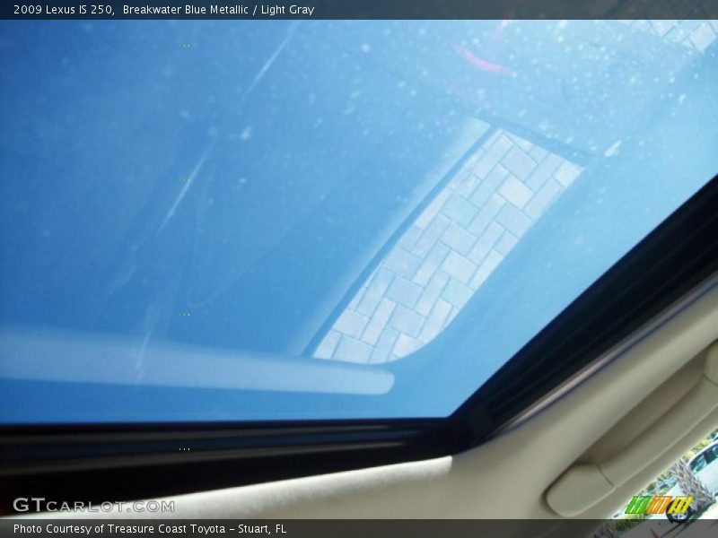 Breakwater Blue Metallic / Light Gray 2009 Lexus IS 250