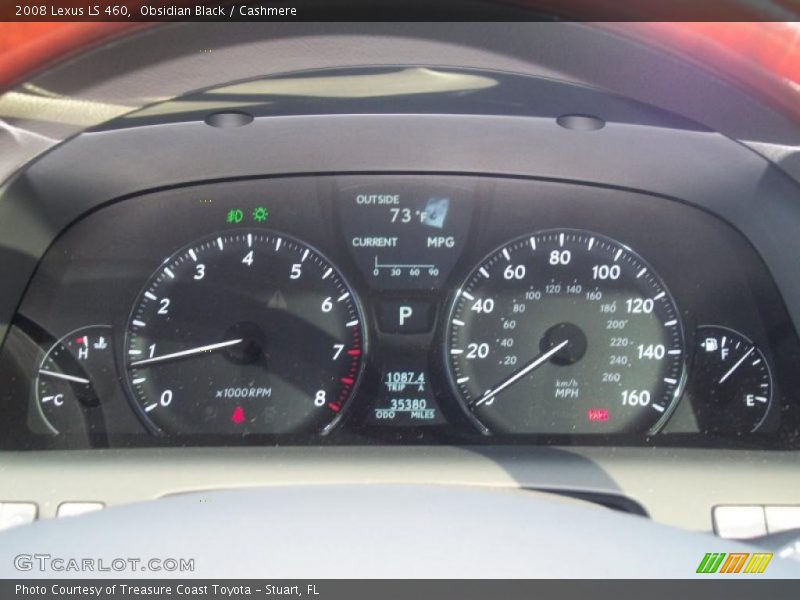 Obsidian Black / Cashmere 2008 Lexus LS 460
