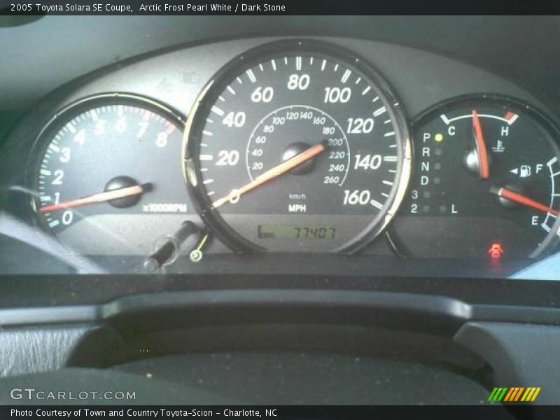 Arctic Frost Pearl White / Dark Stone 2005 Toyota Solara SE Coupe