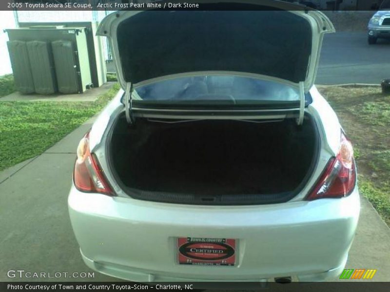 Arctic Frost Pearl White / Dark Stone 2005 Toyota Solara SE Coupe