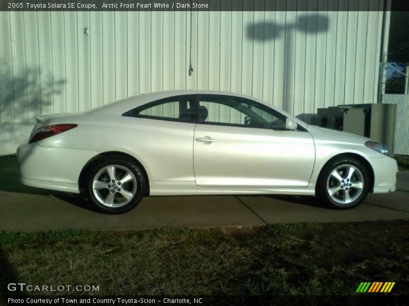 Arctic Frost Pearl White / Dark Stone 2005 Toyota Solara SE Coupe
