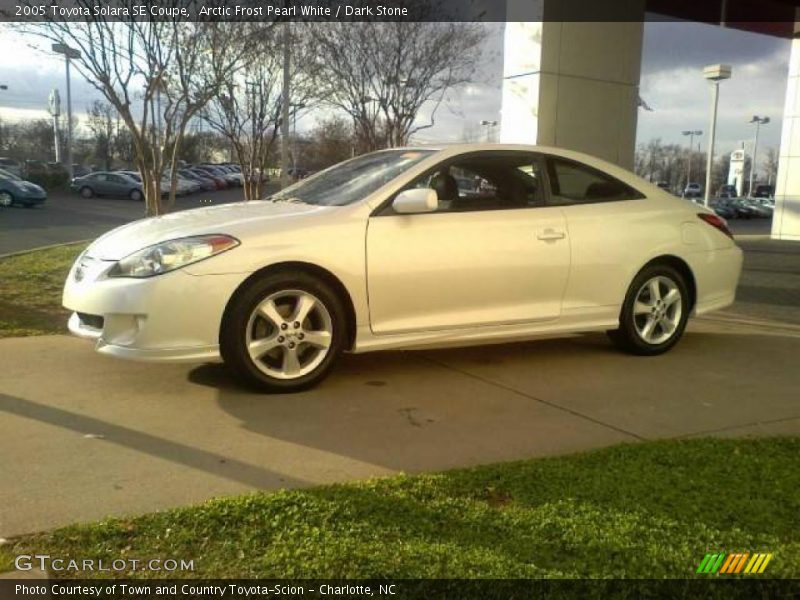 Arctic Frost Pearl White / Dark Stone 2005 Toyota Solara SE Coupe