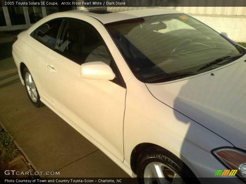Arctic Frost Pearl White / Dark Stone 2005 Toyota Solara SE Coupe