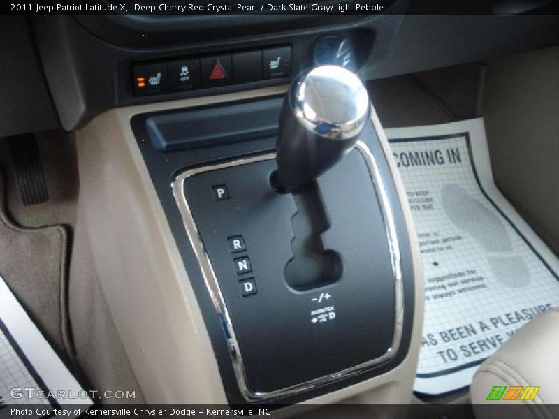  2011 Patriot Latitude X CVT2 AutoStick Automatic Shifter