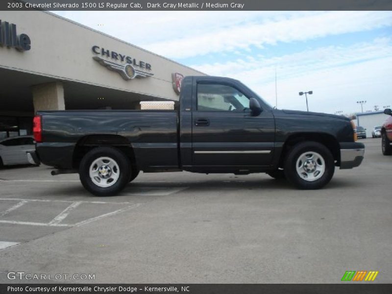 Dark Gray Metallic / Medium Gray 2003 Chevrolet Silverado 1500 LS Regular Cab
