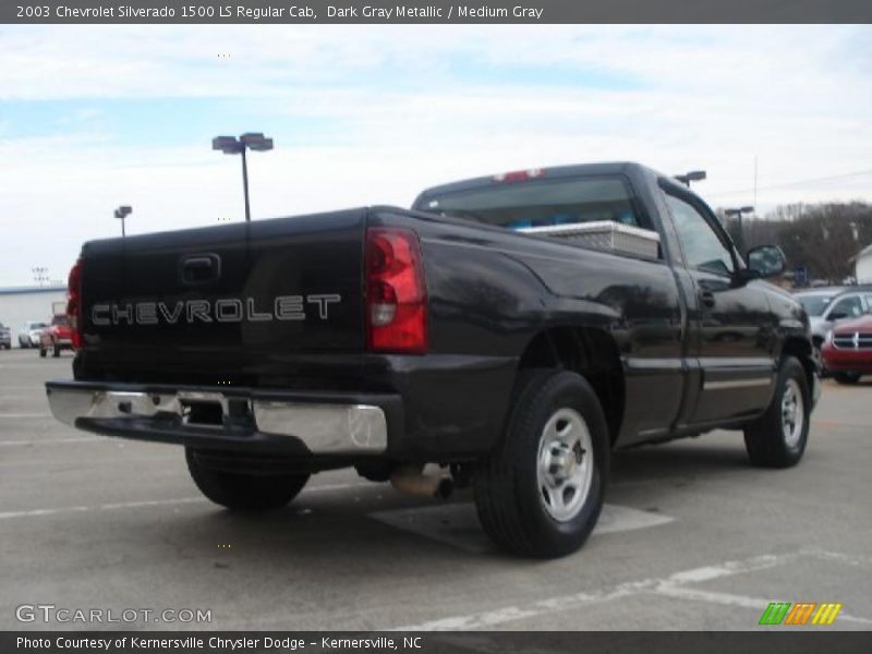 Dark Gray Metallic / Medium Gray 2003 Chevrolet Silverado 1500 LS Regular Cab