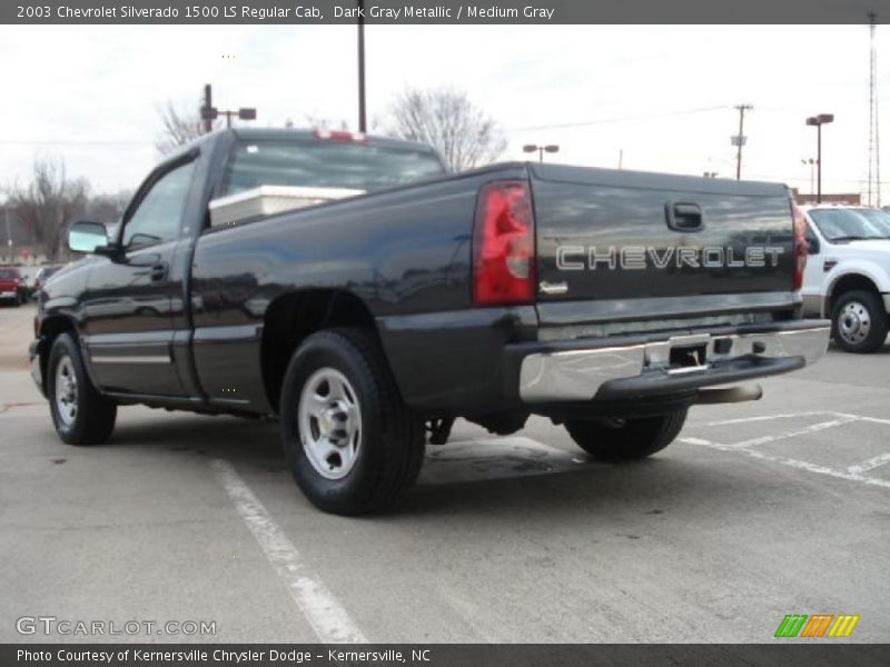 Dark Gray Metallic / Medium Gray 2003 Chevrolet Silverado 1500 LS Regular Cab