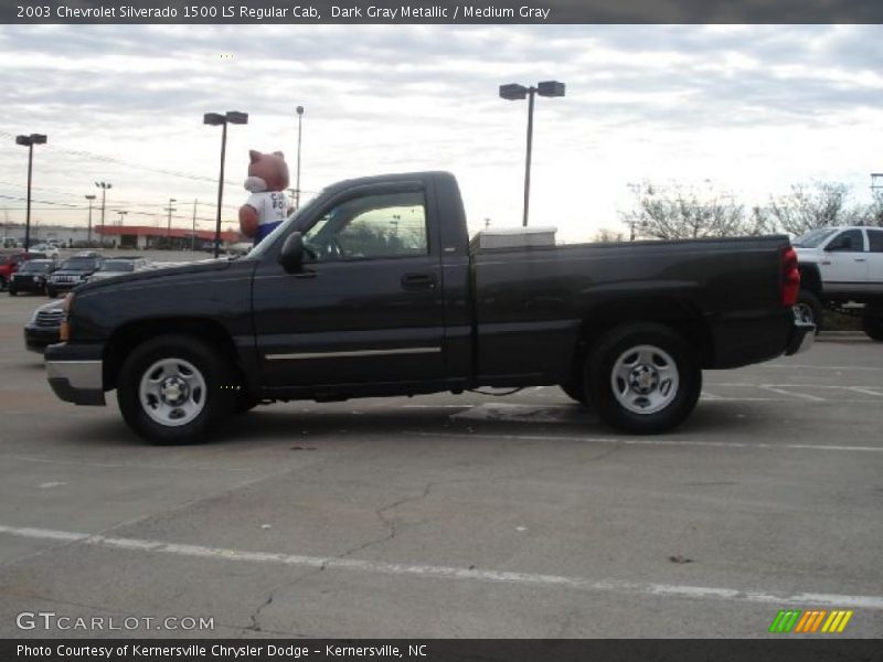 Dark Gray Metallic / Medium Gray 2003 Chevrolet Silverado 1500 LS Regular Cab