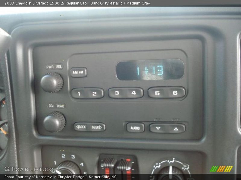 Dark Gray Metallic / Medium Gray 2003 Chevrolet Silverado 1500 LS Regular Cab