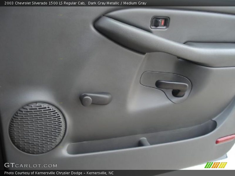 Dark Gray Metallic / Medium Gray 2003 Chevrolet Silverado 1500 LS Regular Cab