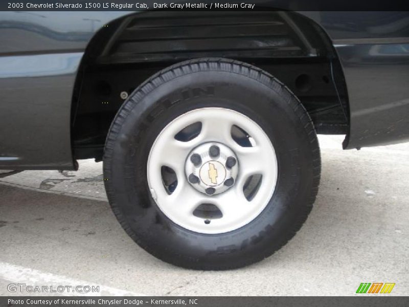 Dark Gray Metallic / Medium Gray 2003 Chevrolet Silverado 1500 LS Regular Cab