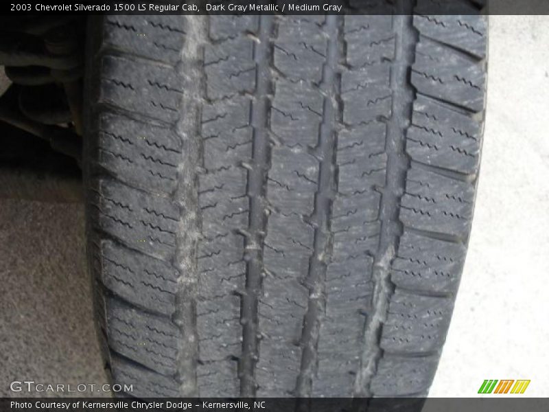 Dark Gray Metallic / Medium Gray 2003 Chevrolet Silverado 1500 LS Regular Cab