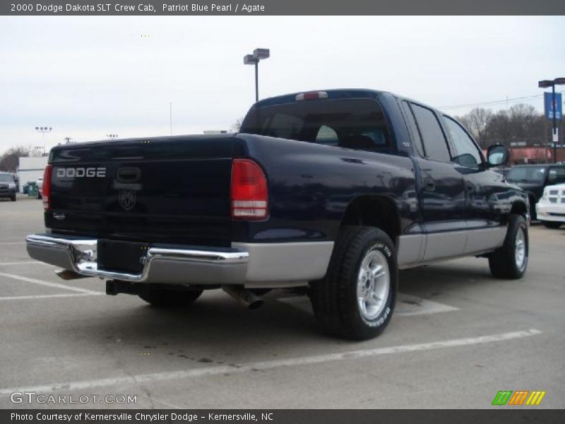 Patriot Blue Pearl / Agate 2000 Dodge Dakota SLT Crew Cab