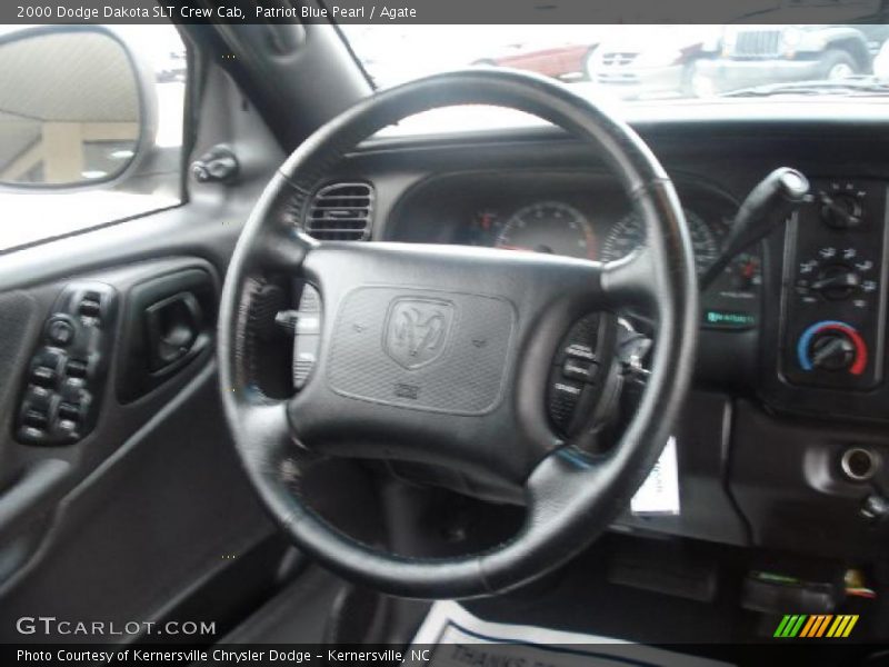 Patriot Blue Pearl / Agate 2000 Dodge Dakota SLT Crew Cab
