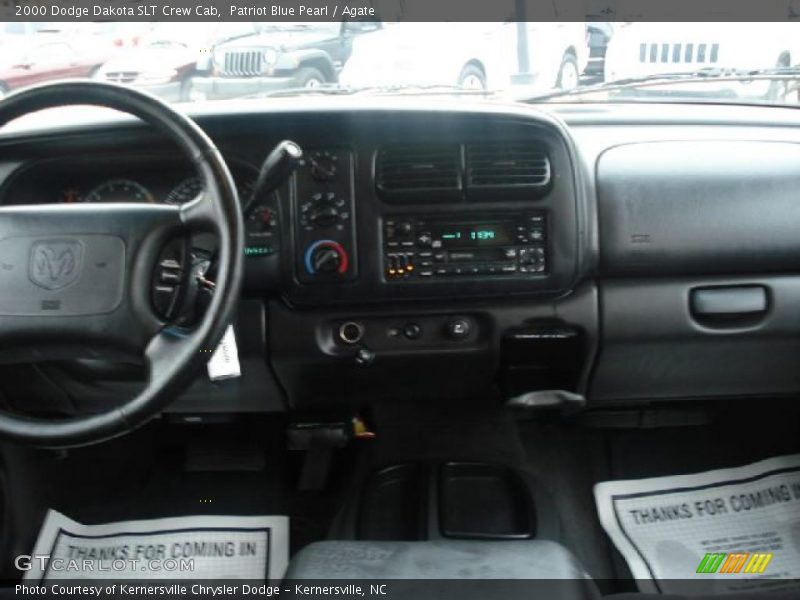 Patriot Blue Pearl / Agate 2000 Dodge Dakota SLT Crew Cab