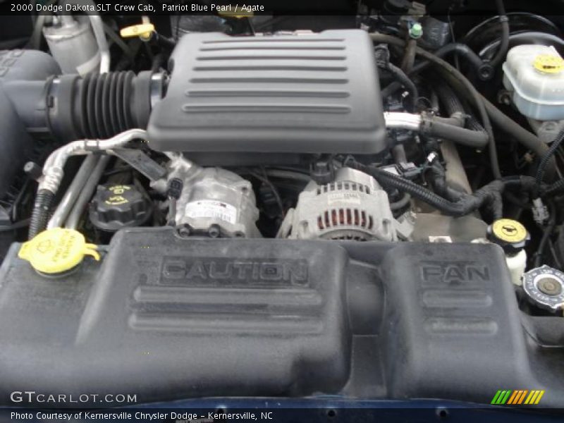 Patriot Blue Pearl / Agate 2000 Dodge Dakota SLT Crew Cab