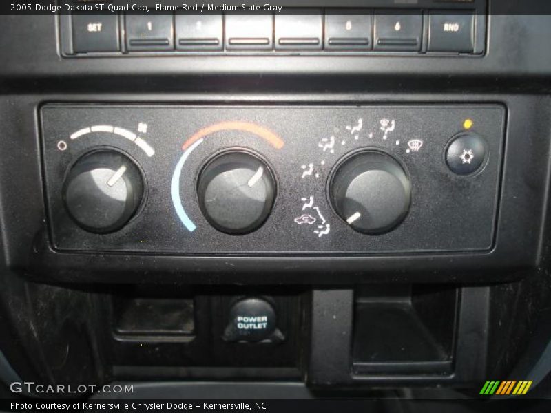 Flame Red / Medium Slate Gray 2005 Dodge Dakota ST Quad Cab