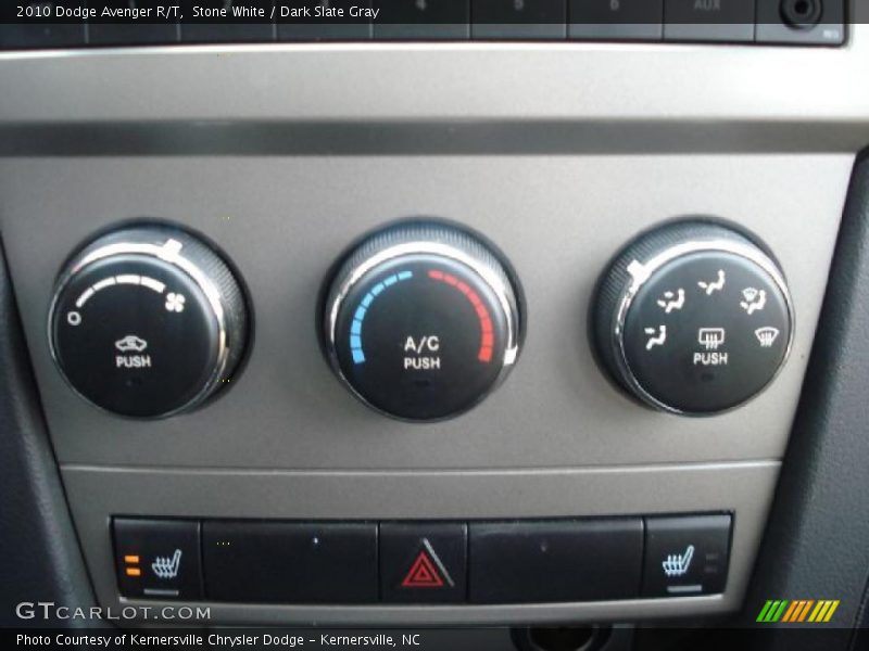 Stone White / Dark Slate Gray 2010 Dodge Avenger R/T