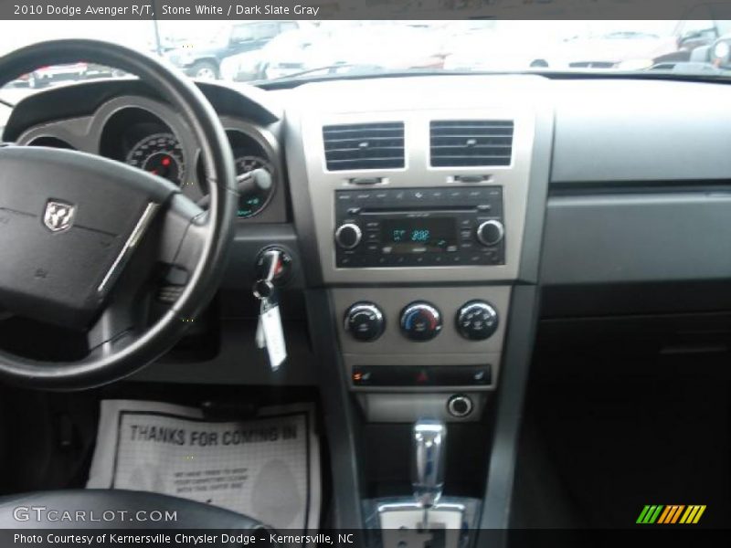 Stone White / Dark Slate Gray 2010 Dodge Avenger R/T
