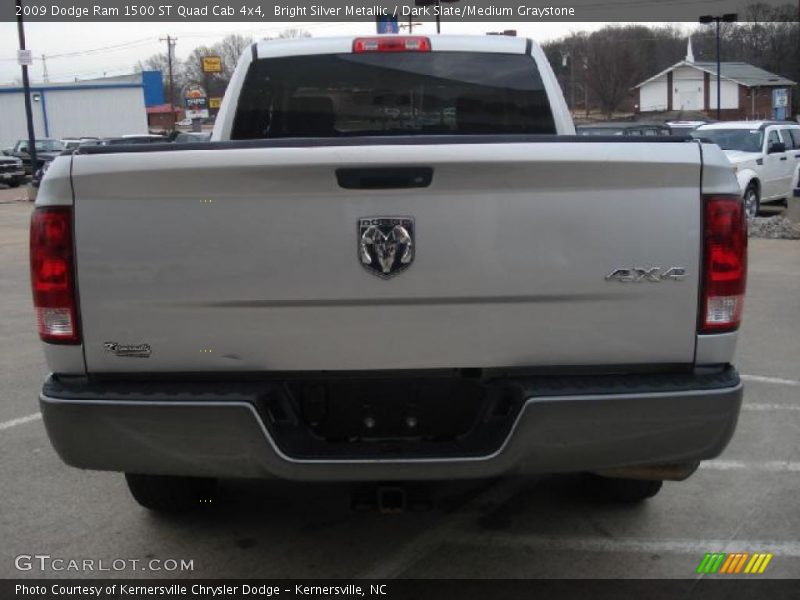 Bright Silver Metallic / Dark Slate/Medium Graystone 2009 Dodge Ram 1500 ST Quad Cab 4x4