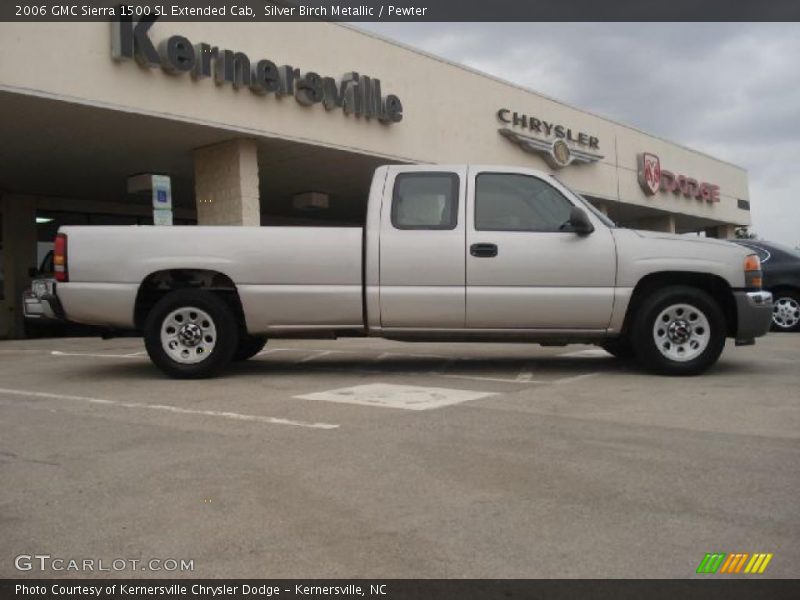 Silver Birch Metallic / Pewter 2006 GMC Sierra 1500 SL Extended Cab