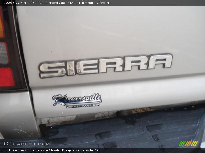 Silver Birch Metallic / Pewter 2006 GMC Sierra 1500 SL Extended Cab