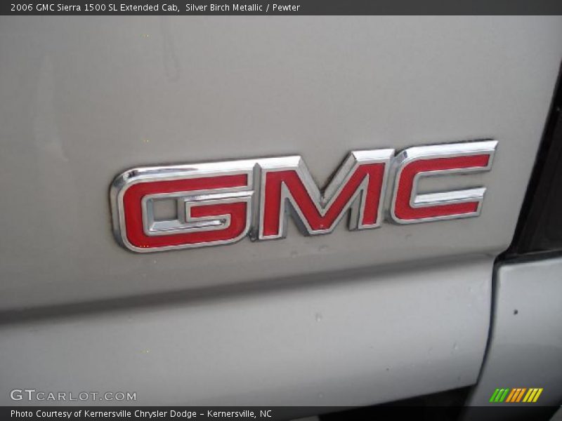 Silver Birch Metallic / Pewter 2006 GMC Sierra 1500 SL Extended Cab