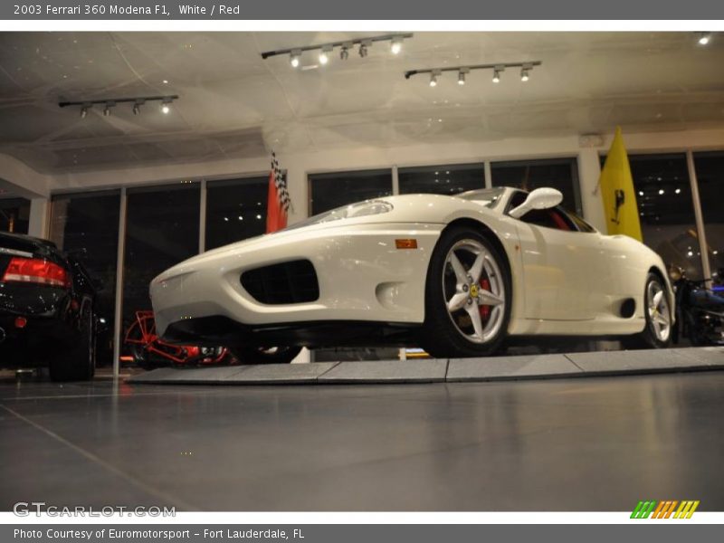 White / Red 2003 Ferrari 360 Modena F1