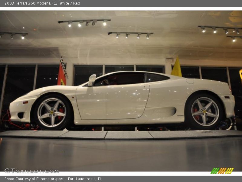 White / Red 2003 Ferrari 360 Modena F1