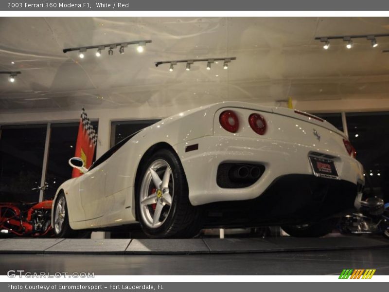 White / Red 2003 Ferrari 360 Modena F1