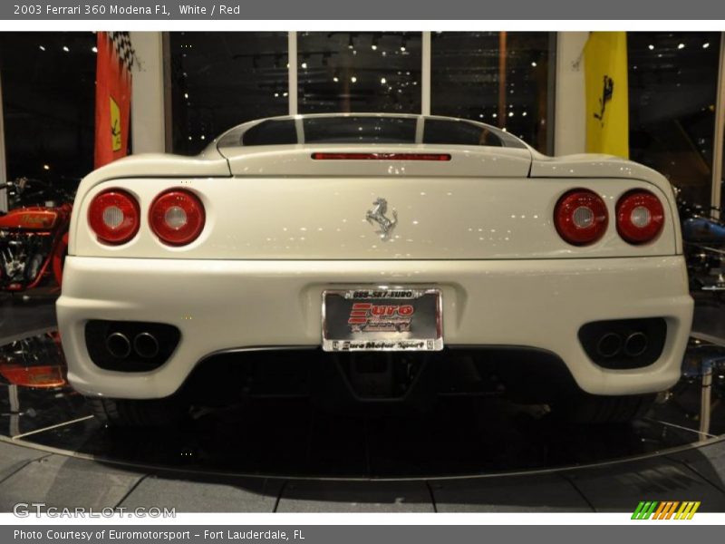 White / Red 2003 Ferrari 360 Modena F1