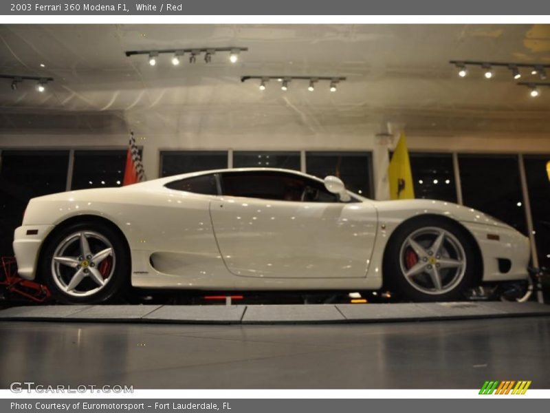 White / Red 2003 Ferrari 360 Modena F1