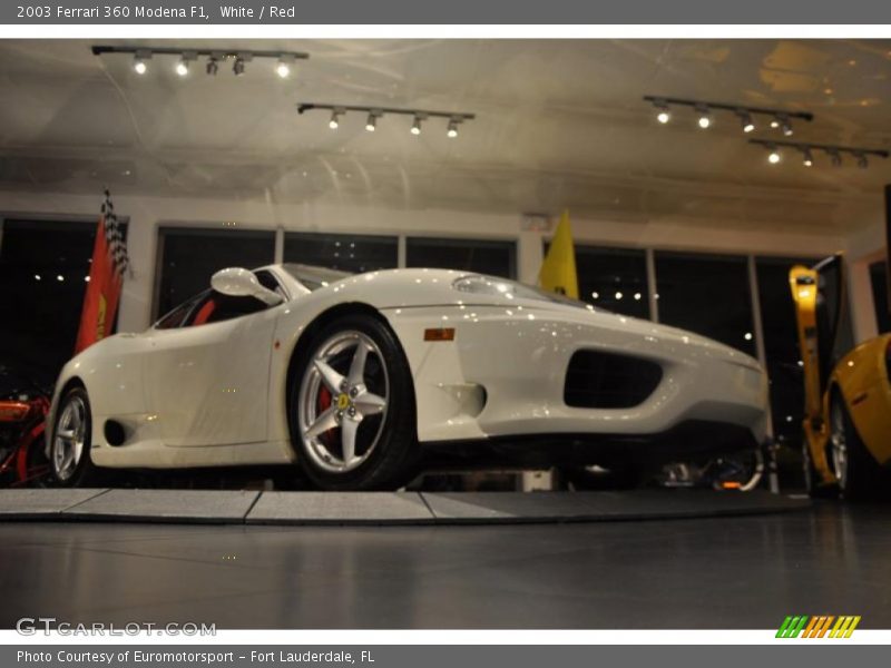 White / Red 2003 Ferrari 360 Modena F1