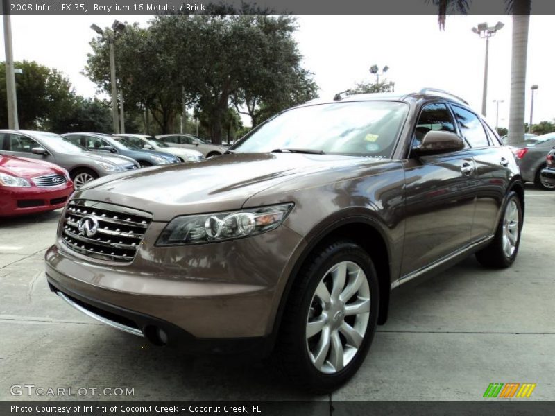 Beryllium 16 Metallic / Brick 2008 Infiniti FX 35