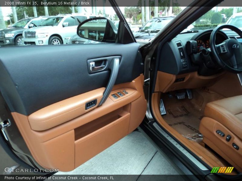 Beryllium 16 Metallic / Brick 2008 Infiniti FX 35