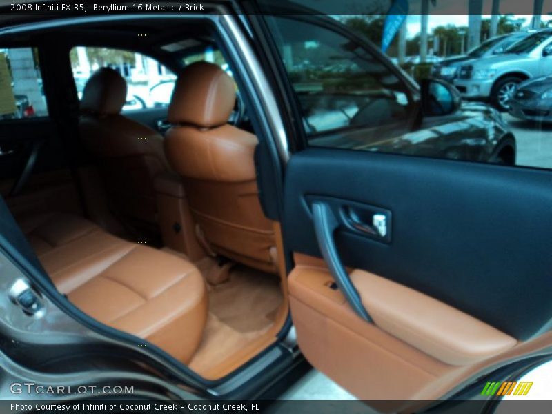 Beryllium 16 Metallic / Brick 2008 Infiniti FX 35
