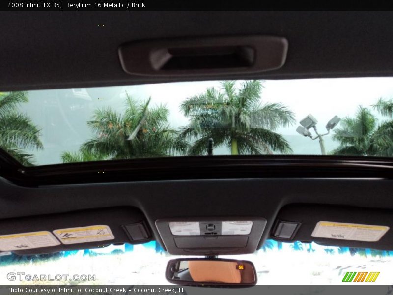 Beryllium 16 Metallic / Brick 2008 Infiniti FX 35